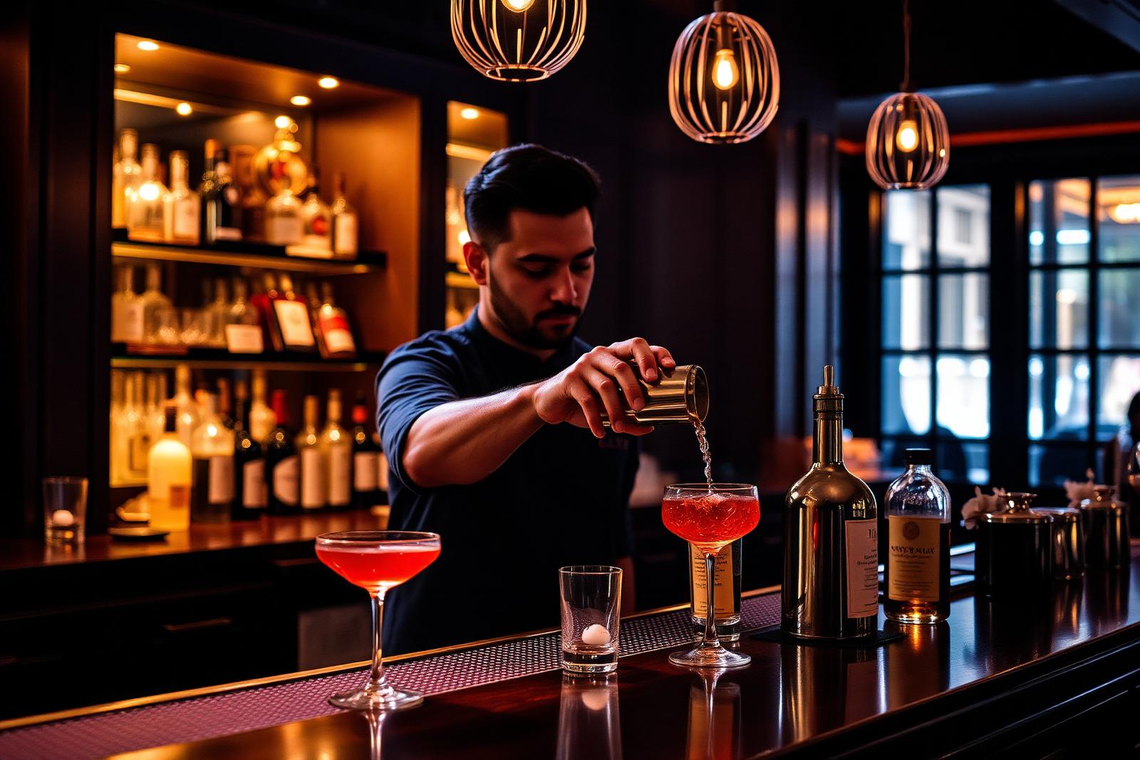 The bar at Tocte Restobar