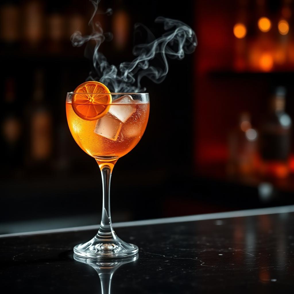 Smoked craft cocktail
